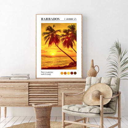 Barbados Sunset Beach Print