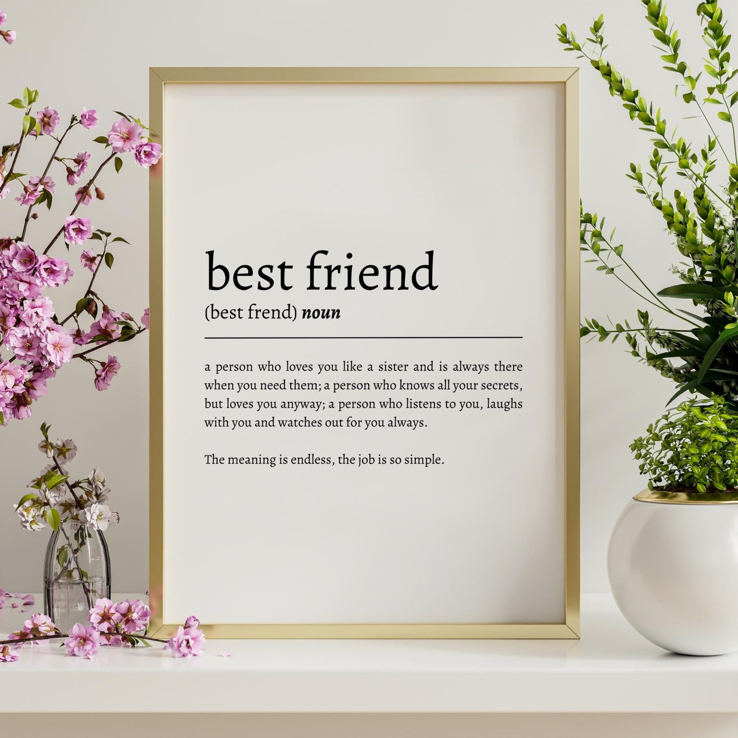 Best Friend Definition Print