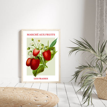 Marché Aux Fruits, Les Fraises Print