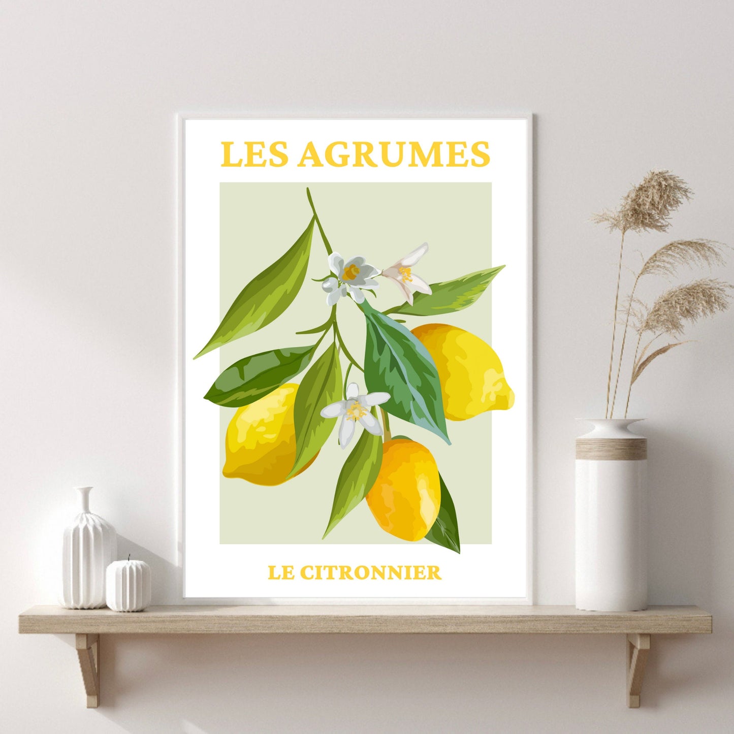 French Lemon Wall Art Print