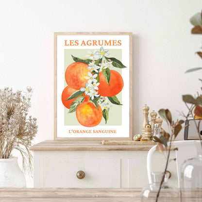French Fruit Market L’Orange Sanguine Print
