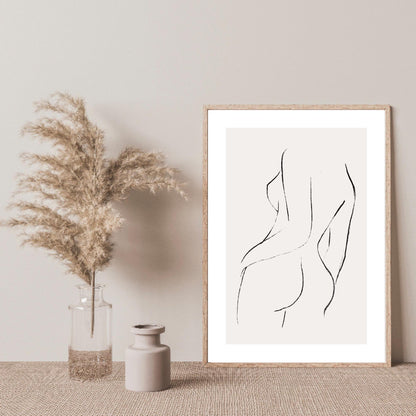 Woman Line Art Print