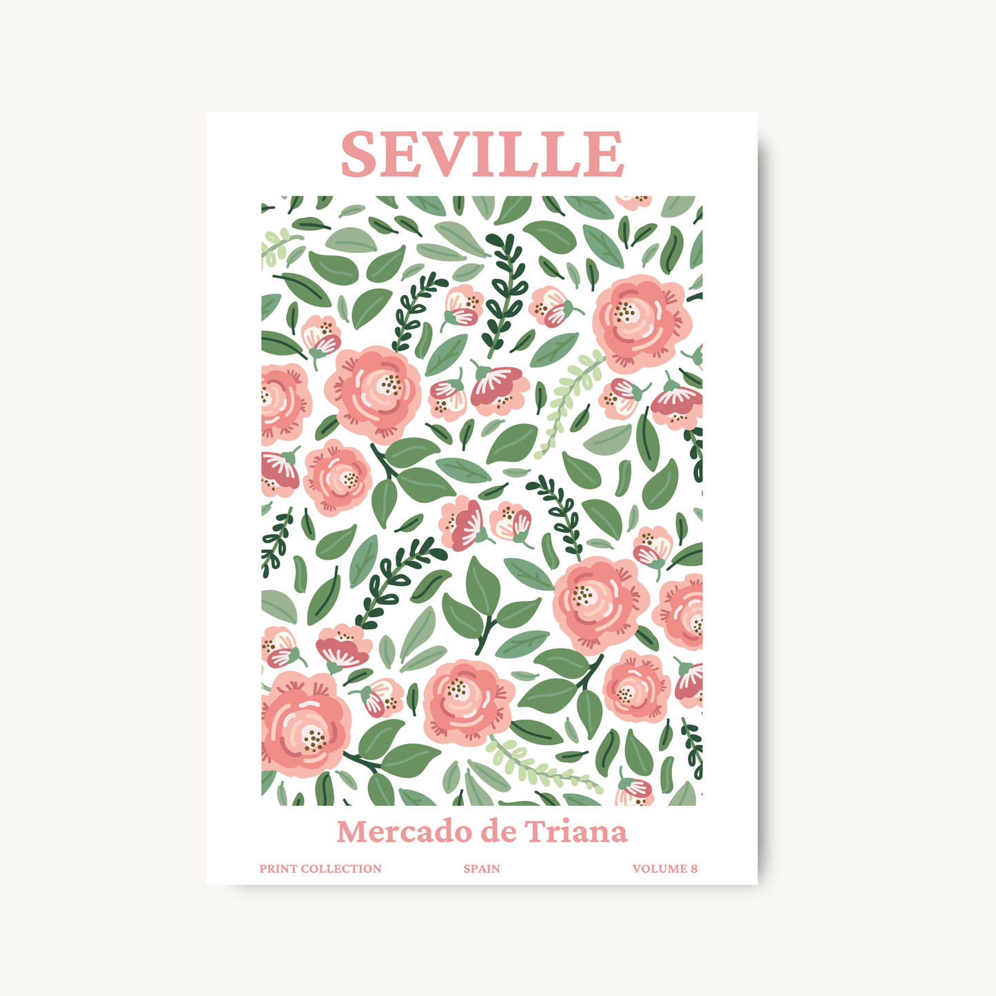 Seville Spain Fruit Market Print