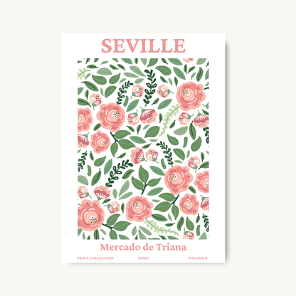 Seville Spain Fruit Market Print