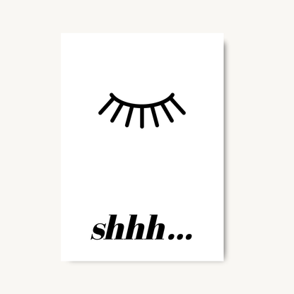 Shhh… Minimalist Wall Art