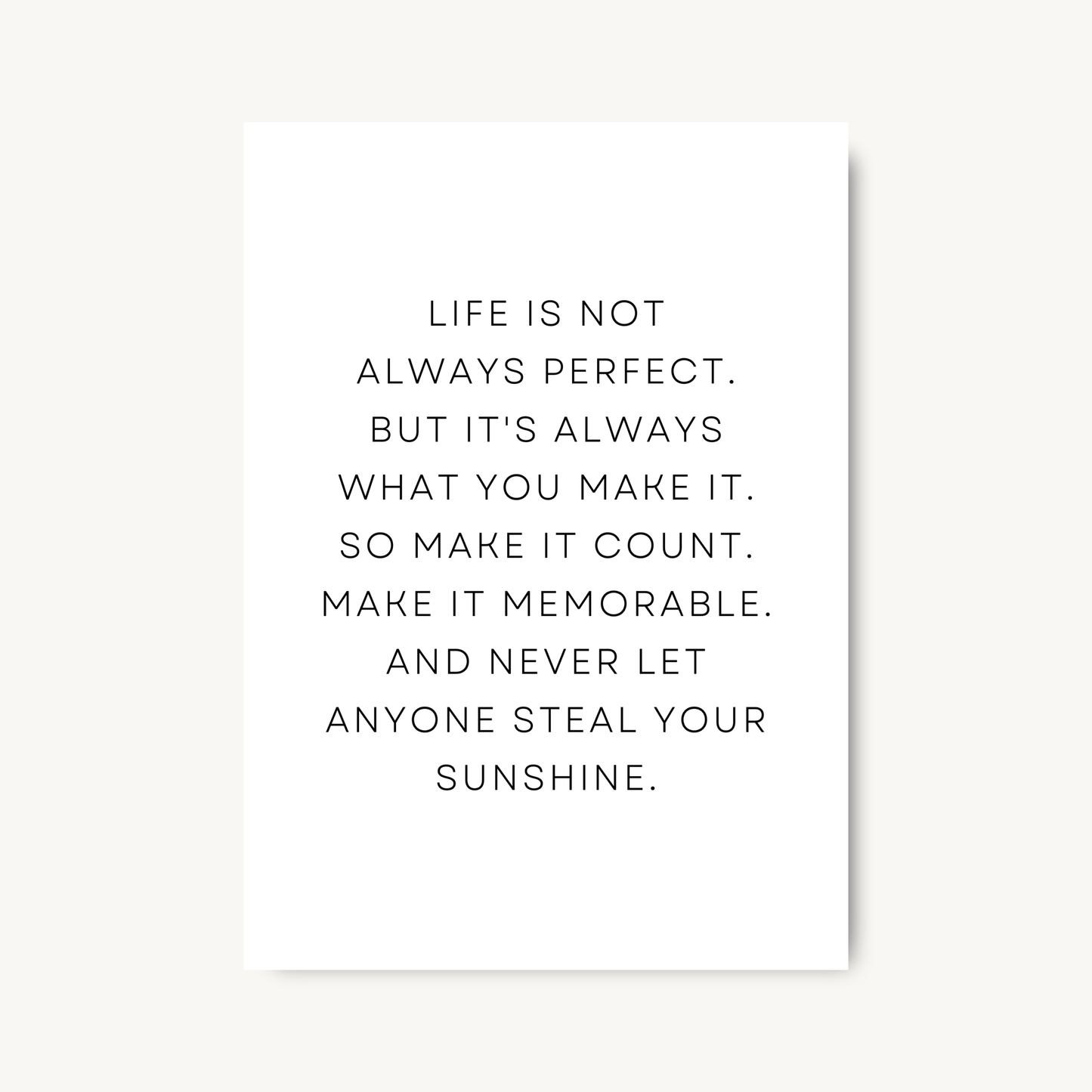 Make It Count Print