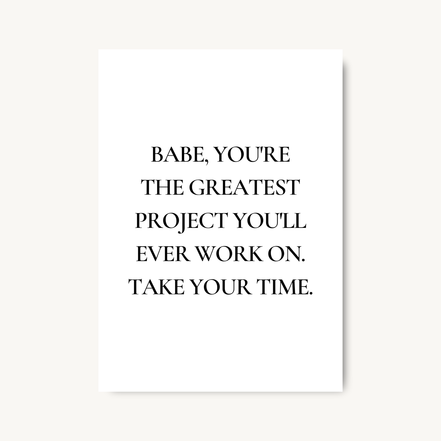 Greatest Project Motivation Print