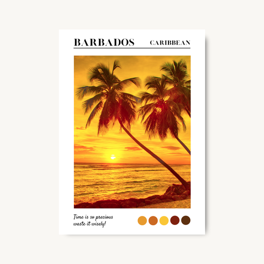 Barbados Sunset Beach Print