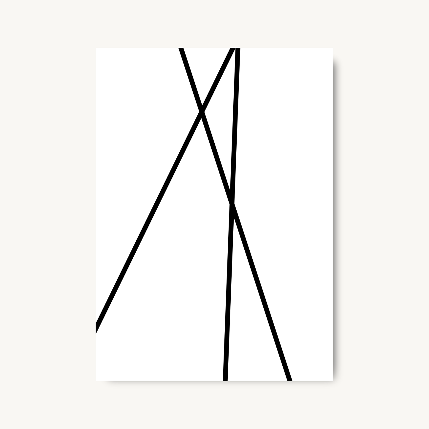 Minimal Abstract Line Art Print