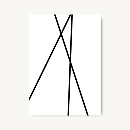 Minimal Abstract Line Art Print