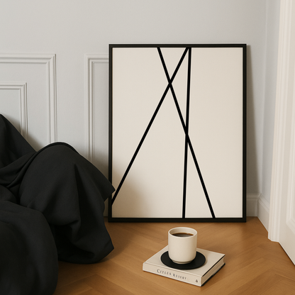 Minimal Abstract Line Art Print