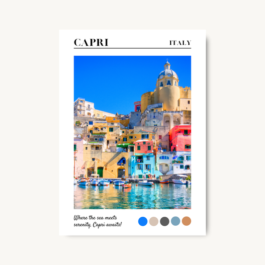 Capri Italy Travel Print