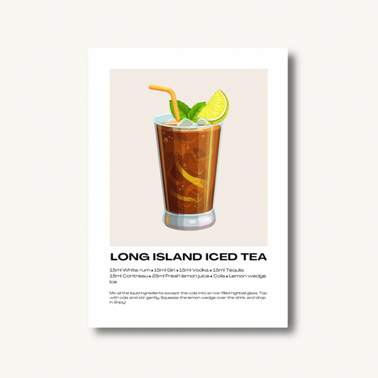 Long Island Iced Tea Cocktail Print