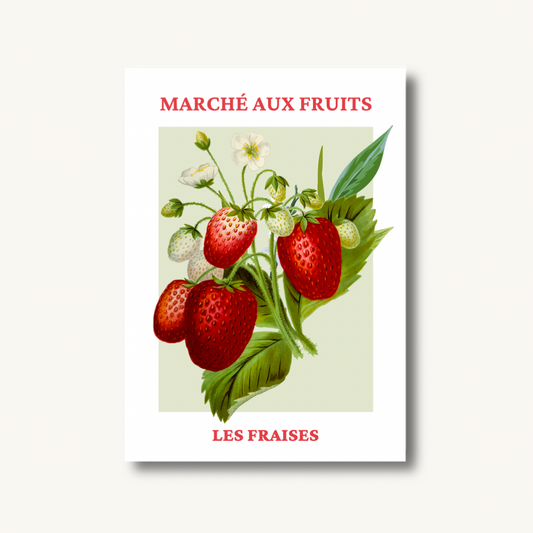Marché Aux Fruits, Les Fraises Print