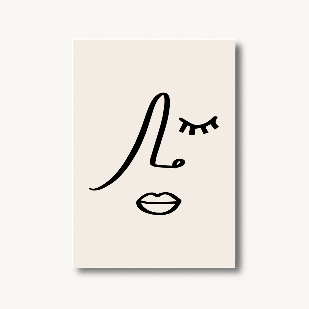 Minimal Line Drawing Print