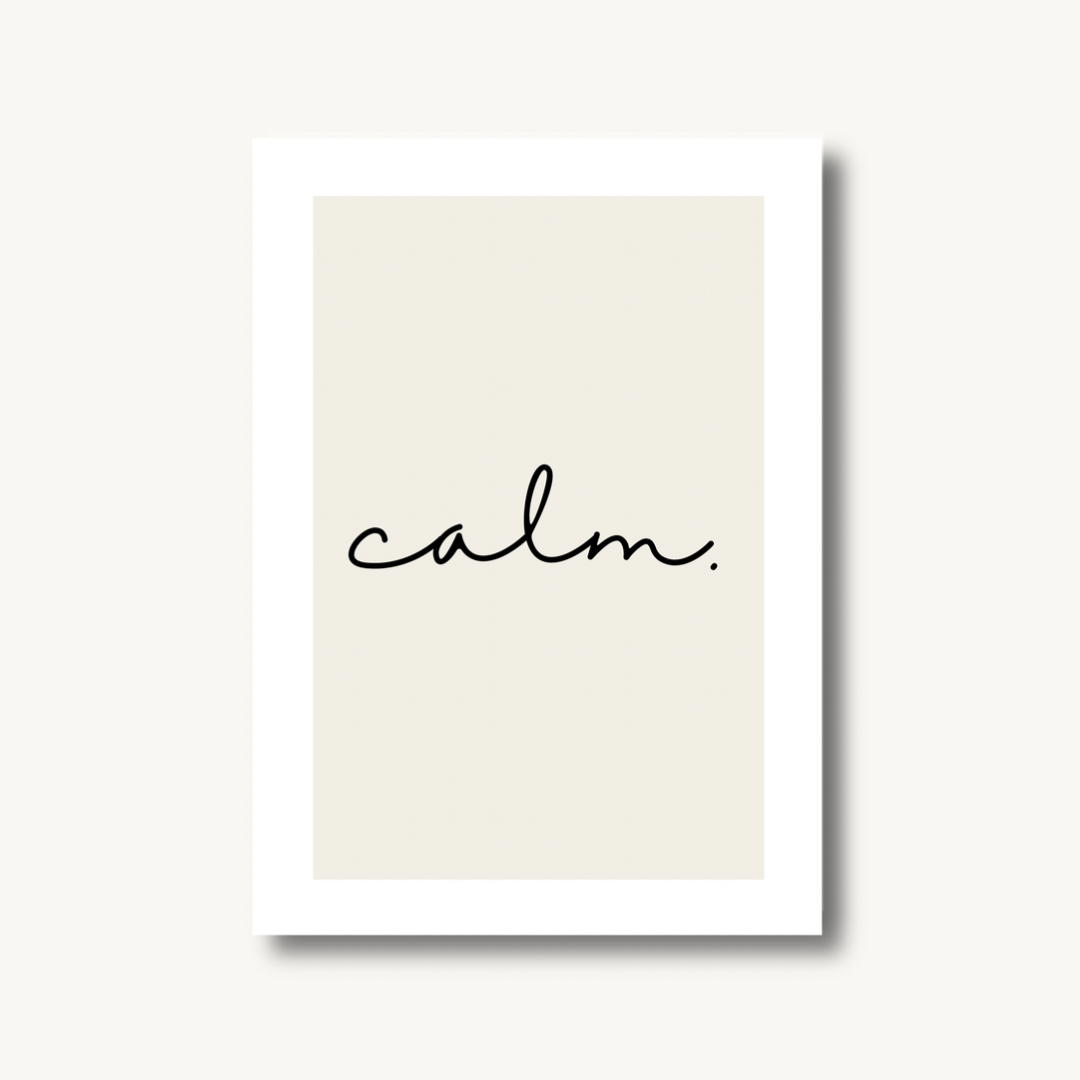 Calm Minimalist Print