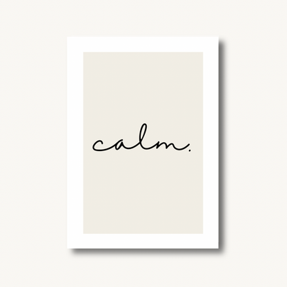 Calm Minimalist Print
