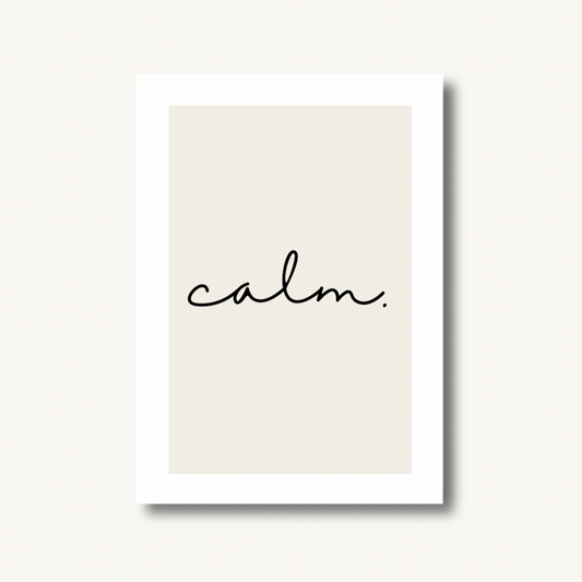 Calm Minimalist Print