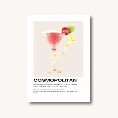 Cosmopolitan Cocktail Print