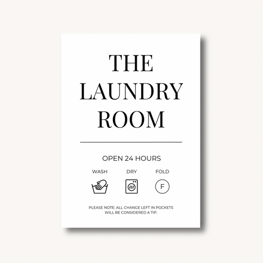 The Laundry Room – Open 24 Hours Print