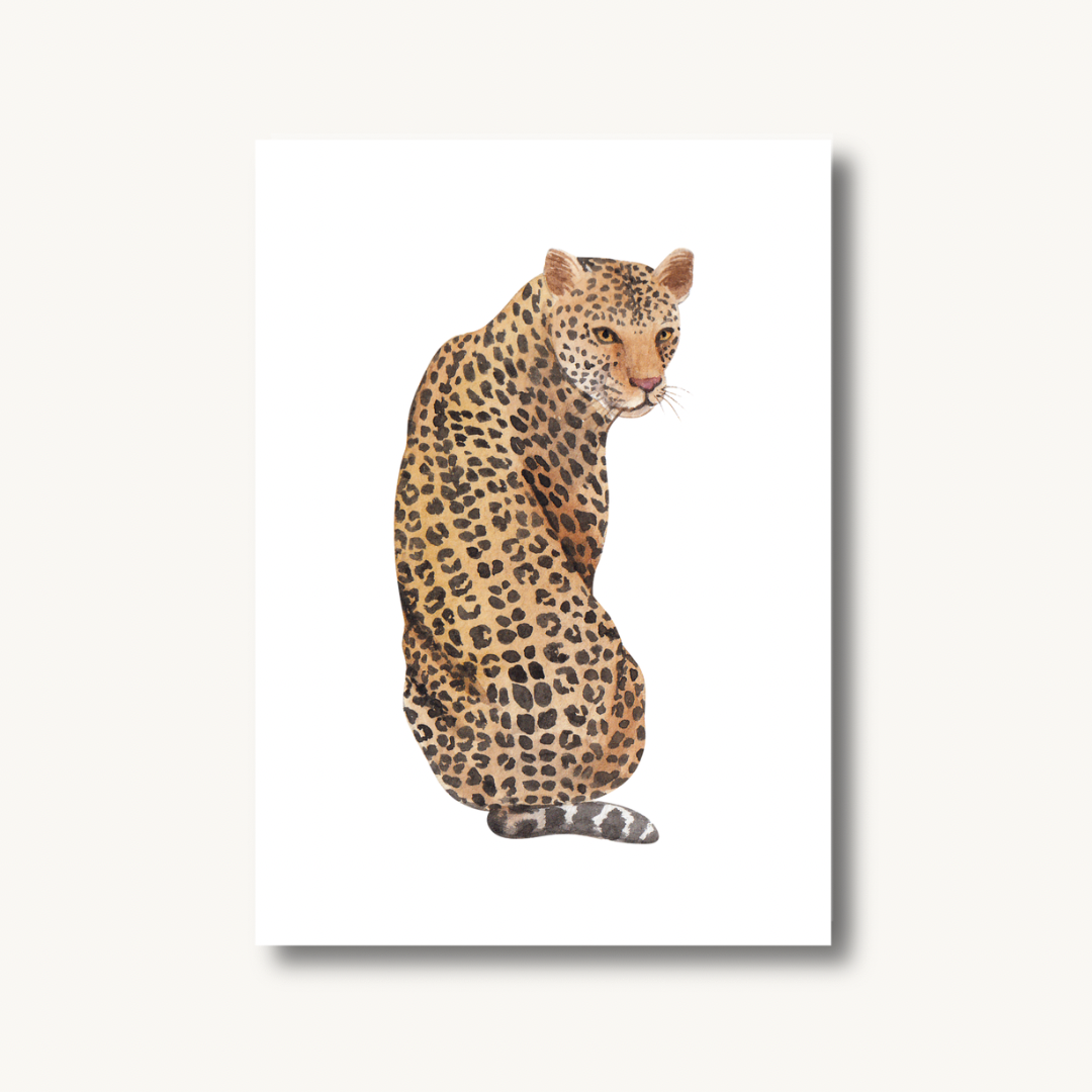 Leopard Illustration Print