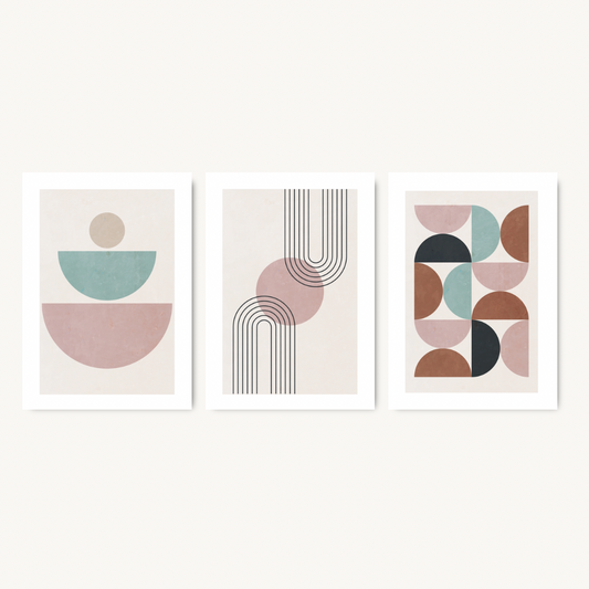 Abstract Art Set Of 3 Prints