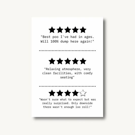 Bathroom Guest Reviews Print