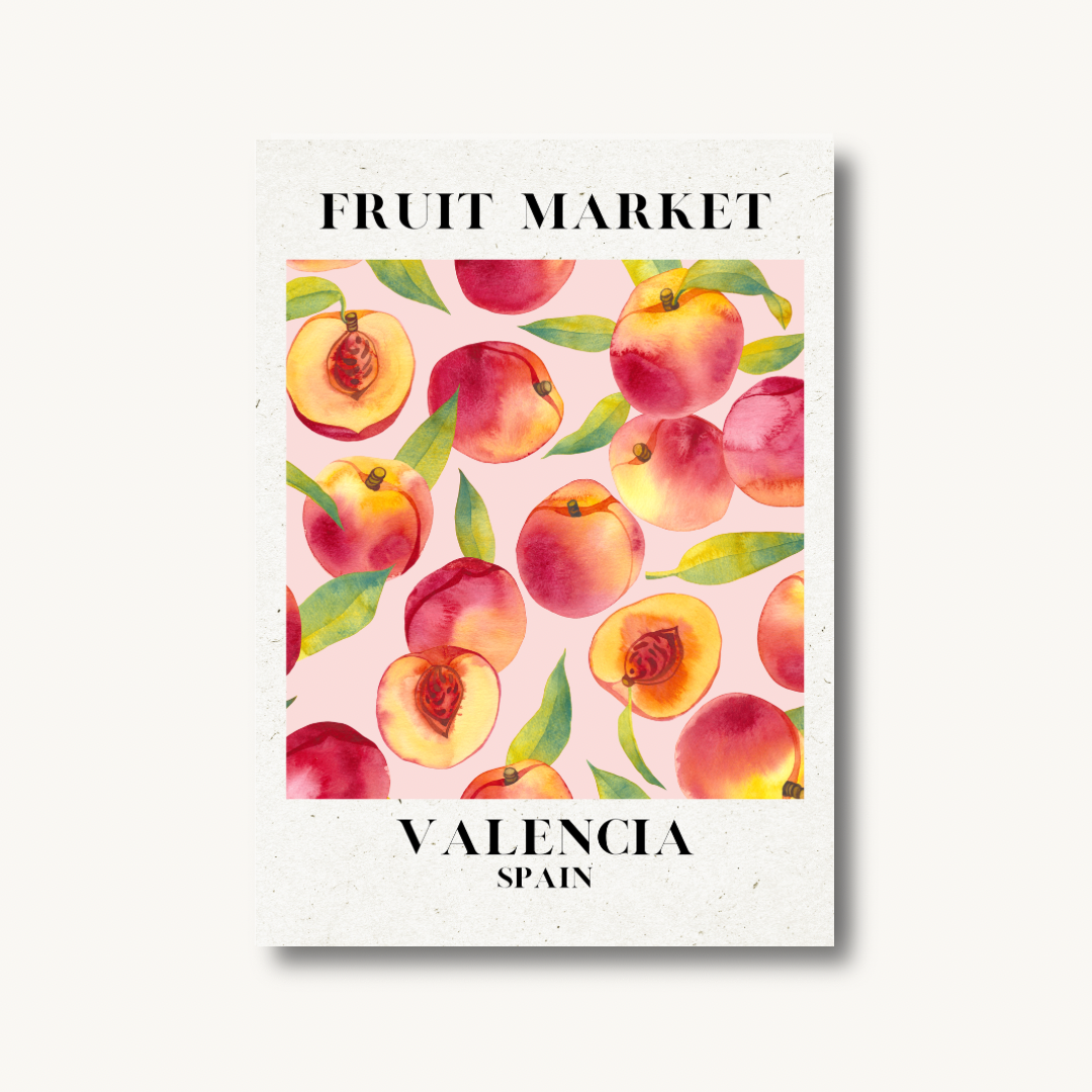 Valencia Fruit Market Peach Print
