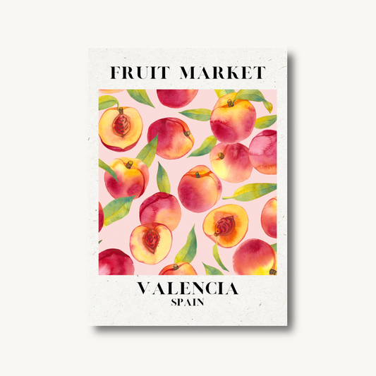 Valencia Fruit Market Peach Print