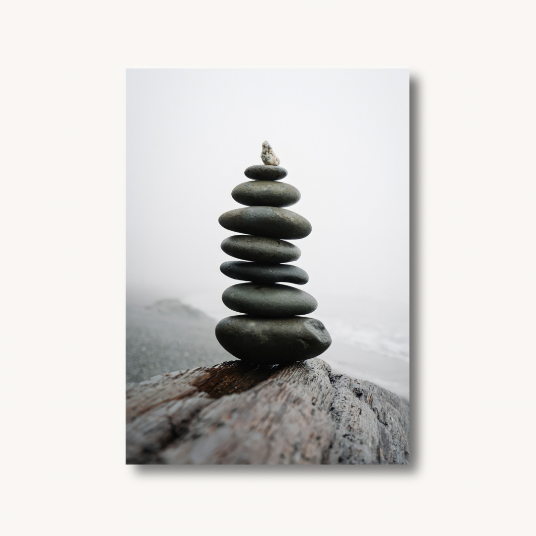 Balanced Stone Print