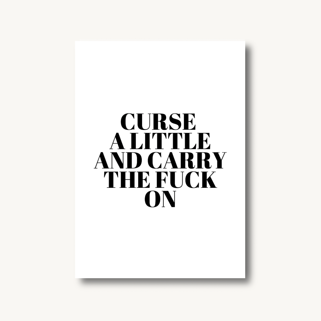 Curse A Little Print