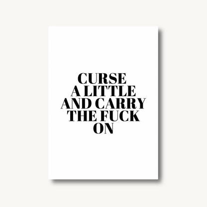 Curse A Little Print
