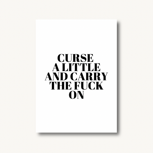 Curse A Little Print