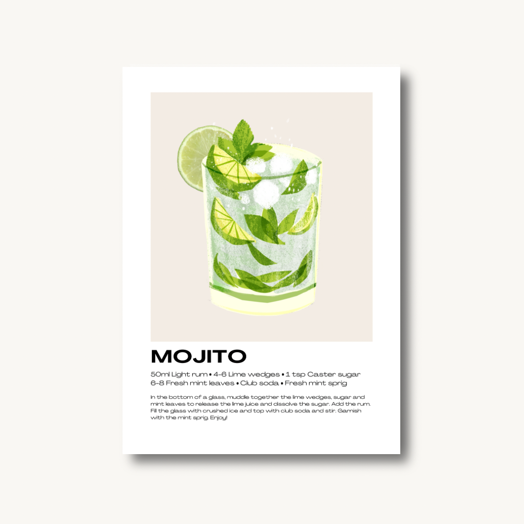 Mojito Cocktail Print