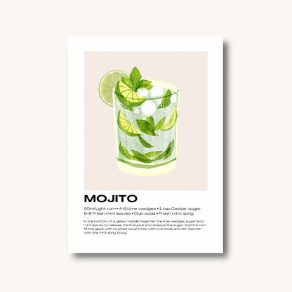 Mojito Cocktail Print