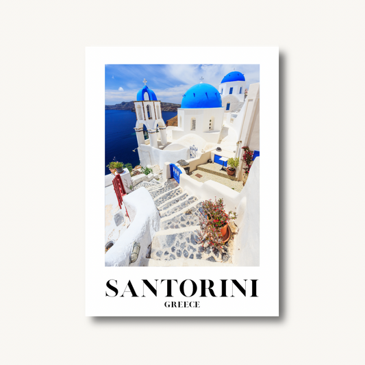 Santorini Travel Print