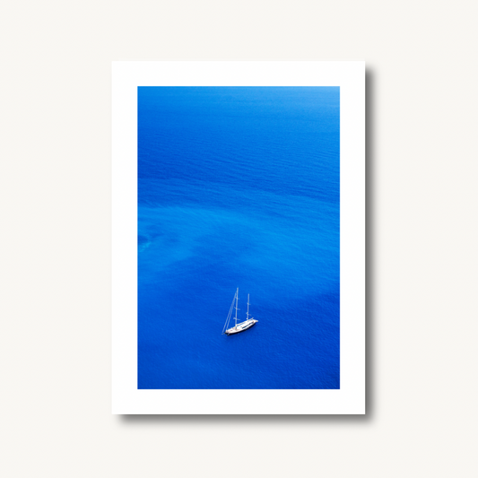 Ocean Sail Boat Photography Print
