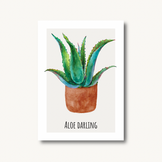 Aloe Darling Art Print