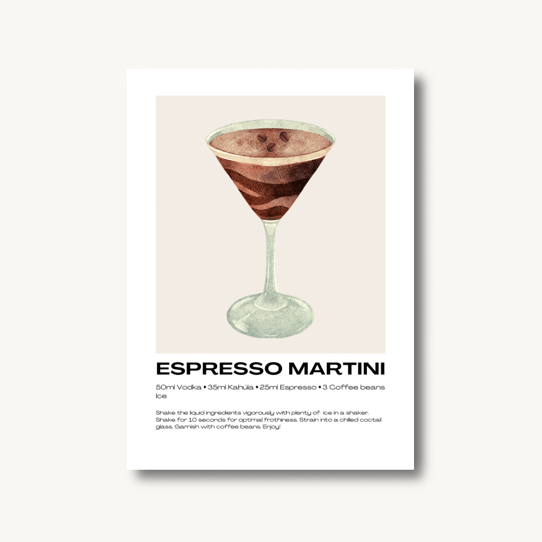 Espresso Martini Cocktail Print