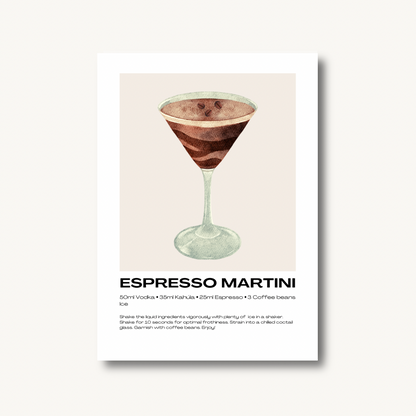 Espresso Martini Cocktail Print