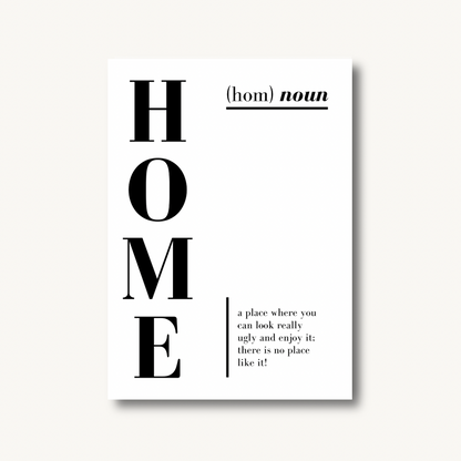 Home Definition Print