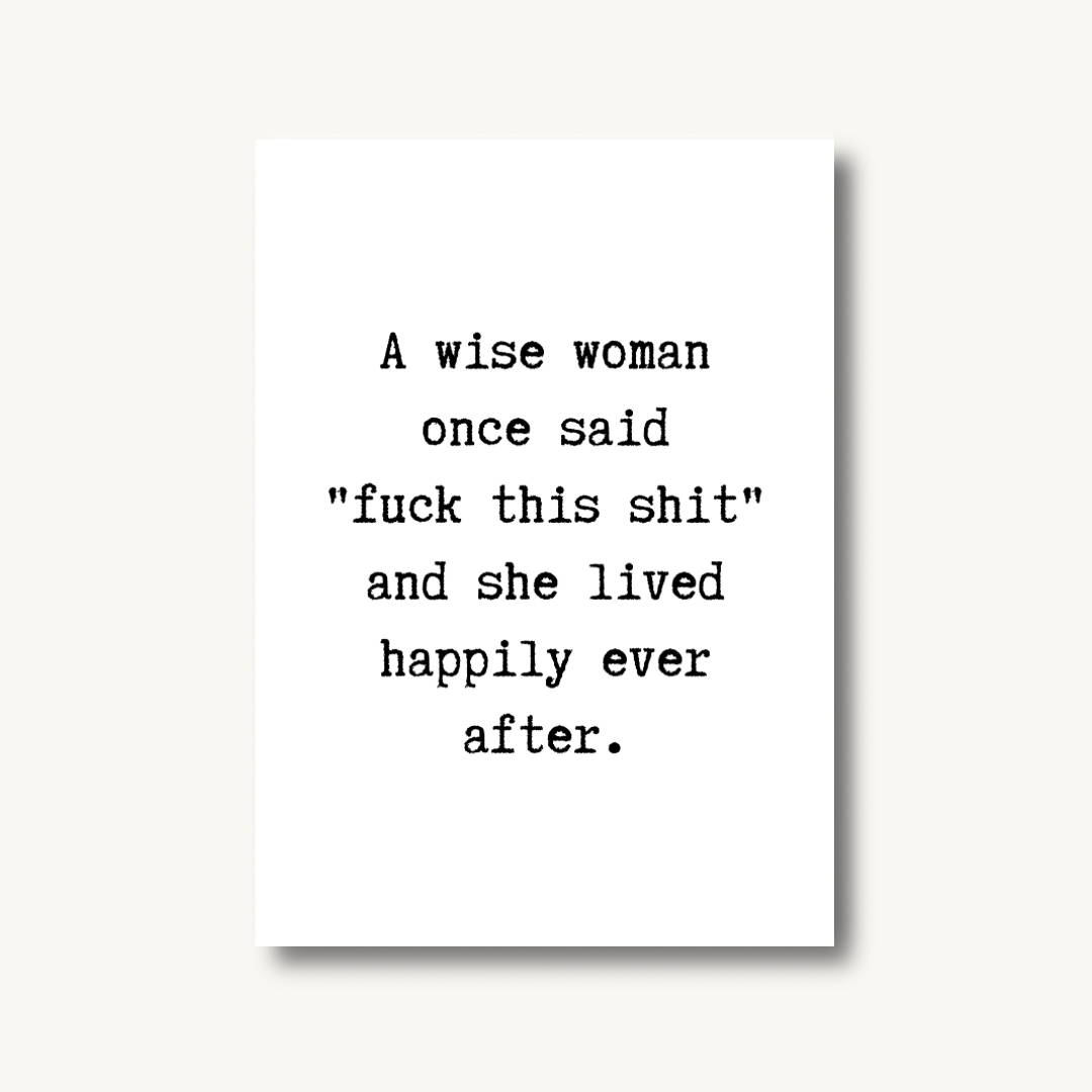 A Wise Woman Print