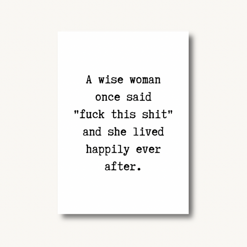 A Wise Woman Print