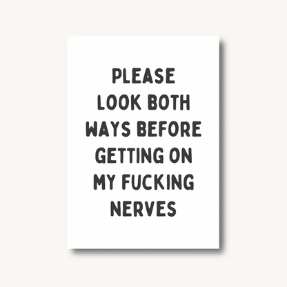 Look Both Ways Print