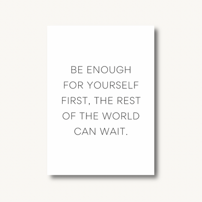 Be Enough Quote Print