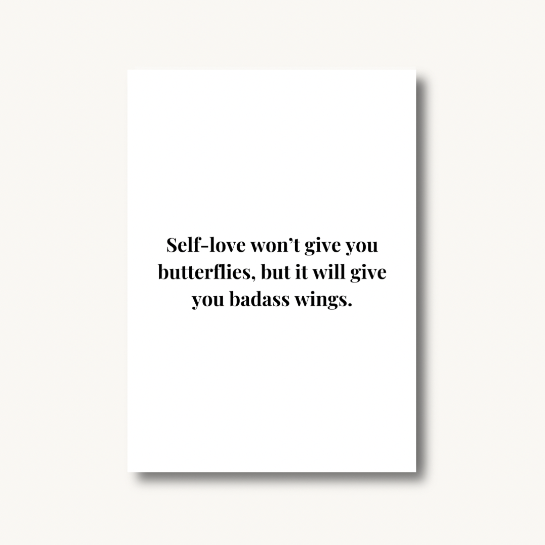 Self-Love With Badass Wings Print