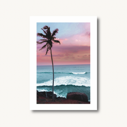 Sunset Palm Tree Print