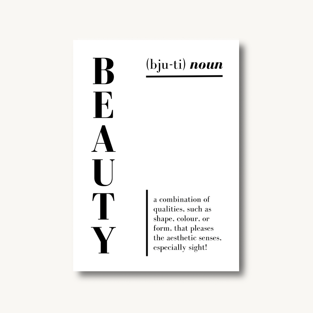 Beauty Definition Print