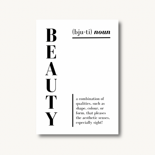 Beauty Definition Print