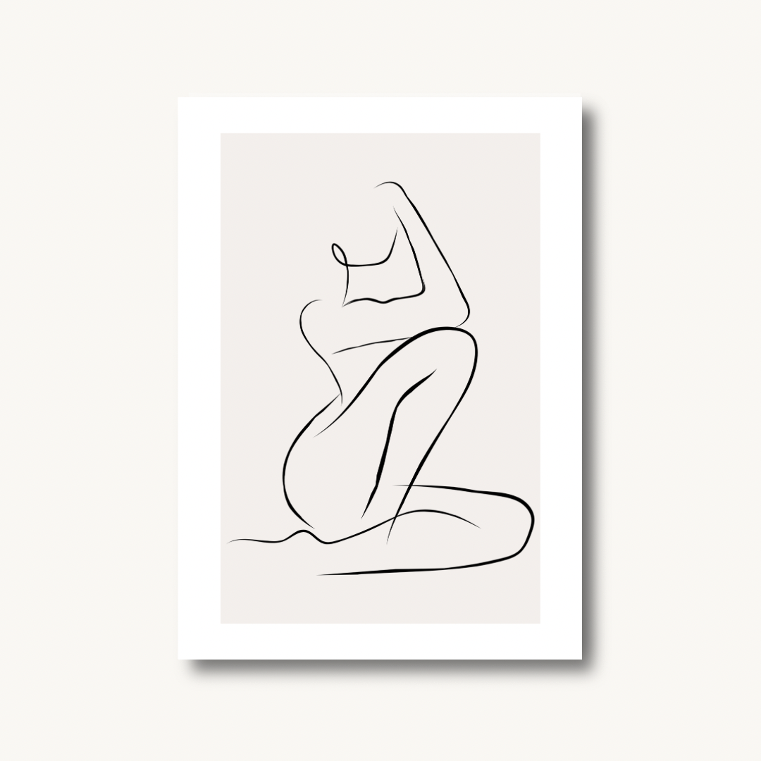 Woman Line Art Print